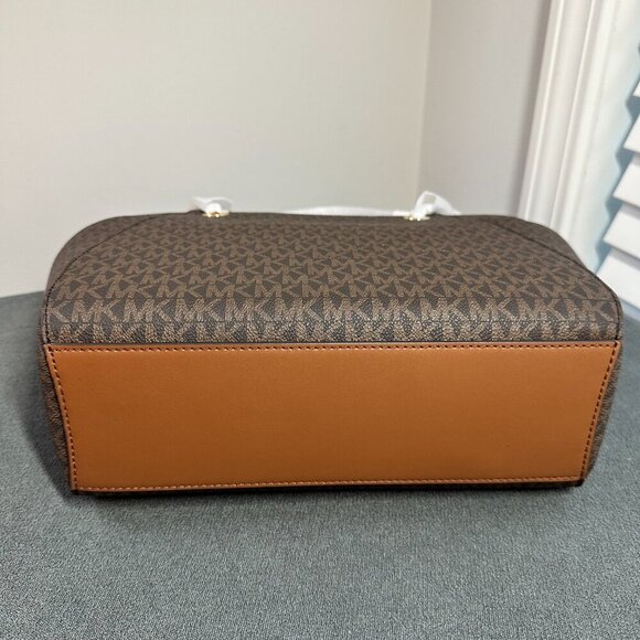 💼 MICHAEL KORS JET SET LARGE SIGNATURE LOGO SHOULDER BAG - BRAND NWT 💼 - Picture 8 of 12